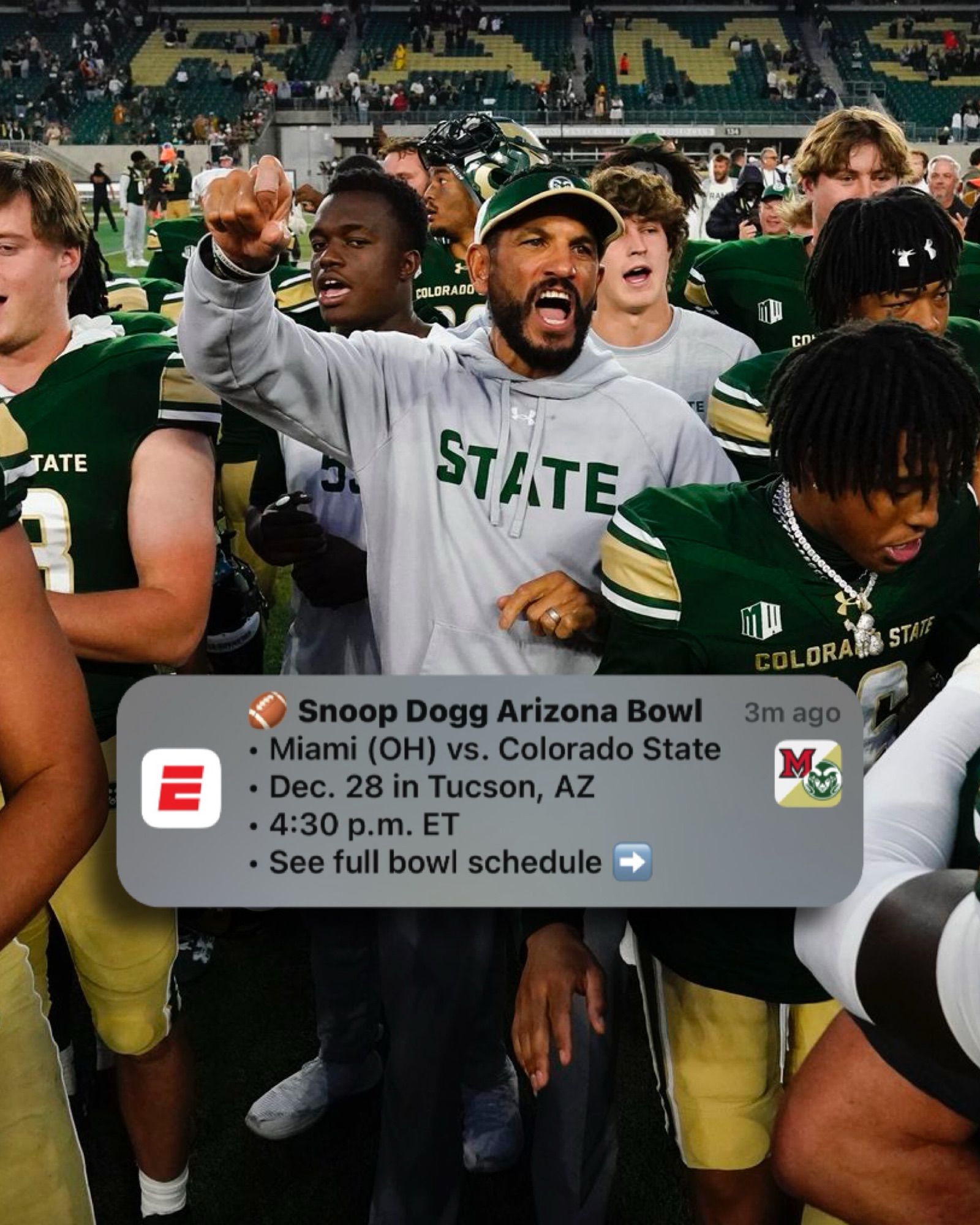 Colorado State Headed To Arizona To Face Miami(OH) In The Snoop Dogg Bowl