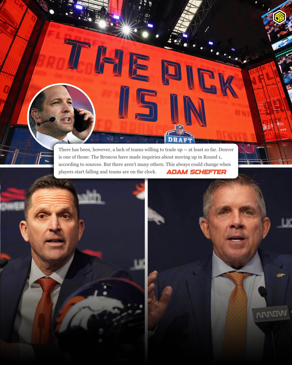 Broncos Exploring Trade-Up in First Round of 2025 NFL&nbsp;Draft