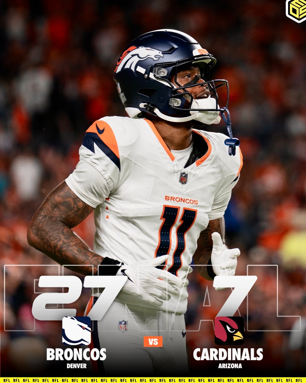 Broncos Roll Past Cardinals Behind Stidham–Franklin Connection