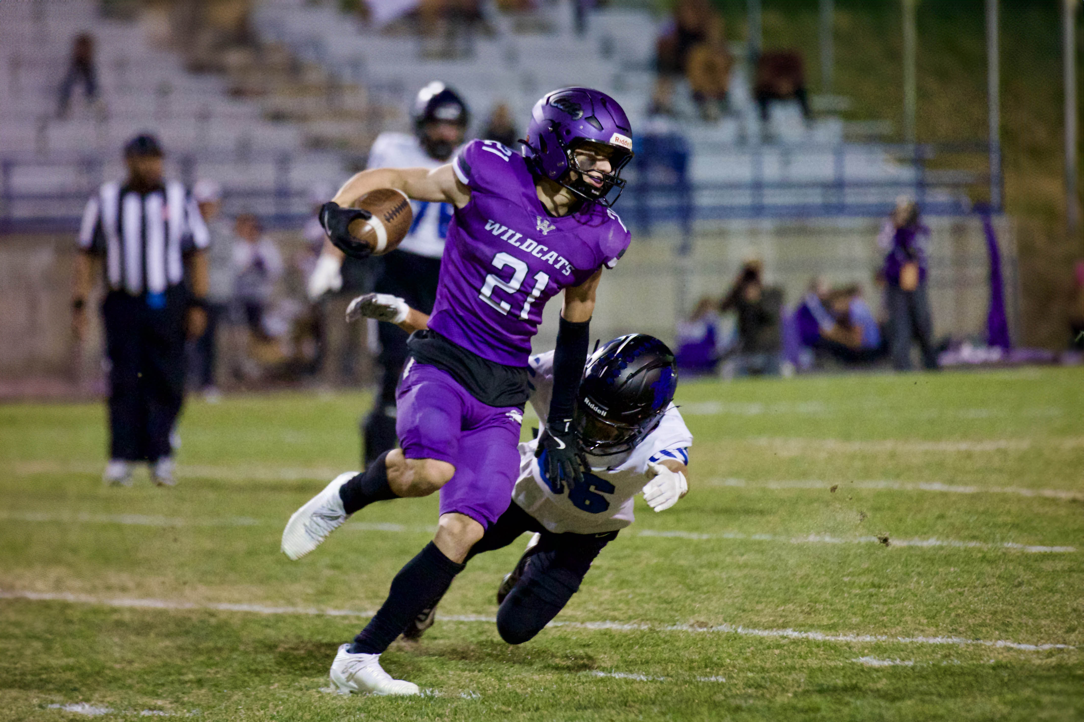 Arvada West’s Noah Meurer hauls in a touchdown catch against Grandview during the 5A state playoffs at the NAAC.